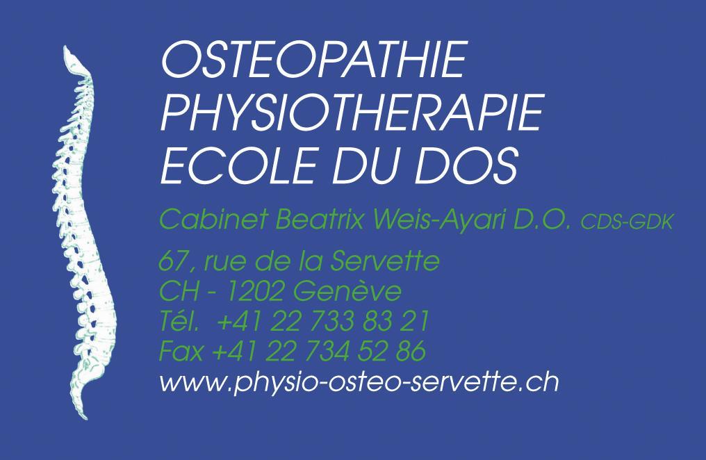 Physiothérapie Ostéopathie Servette Genève